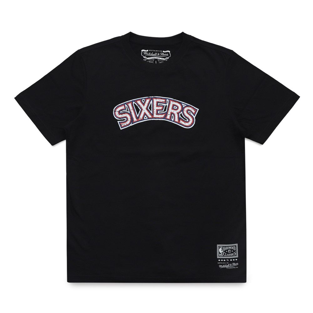 Mitchell & Ness  M&N 短T TEAM NAME DAD TEE 76人 黑 MNTS002P7B