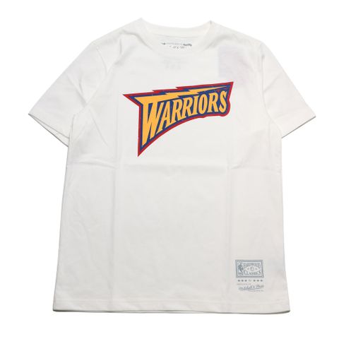 MITCHELL & NESS M&N 短T TEAM LOGO DAD TEE 勇士 白 MNTS001GSWW