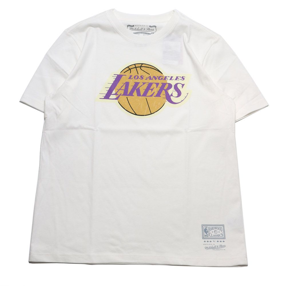  MITCHELL & NESS M&N 短T TEAM LOGO DAD TEE 湖人 白 MNTS001LALW