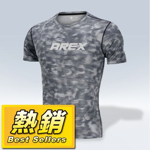 AREX SPORT 『吸濕排汗效果佳』AREX個性迷彩健身透氣吸排運動上衣