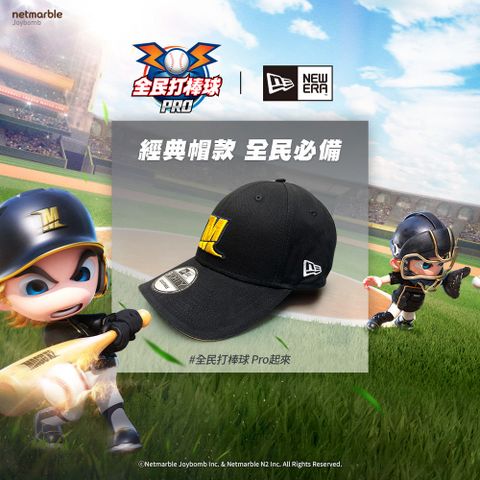 【NEW ERA】9FORTY 940 全民打棒球 NE X BBM3 黑-NE13573991