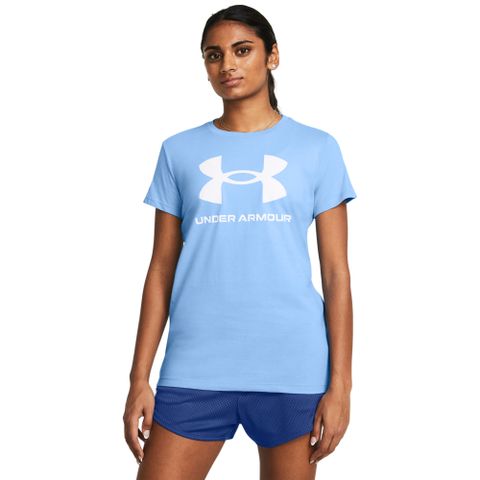 【UNDER ARMOUR】UA 女 Sportstyle Logo 短袖T-Shirt