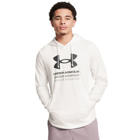 Under Armour 男 Rival Terry 印花長袖帽T