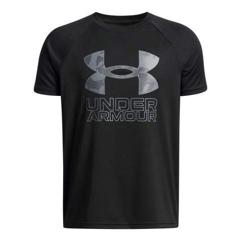 【UNDER ARMOUR】UA 男童 TECH HYBRID PRINT 短袖T-Shirt