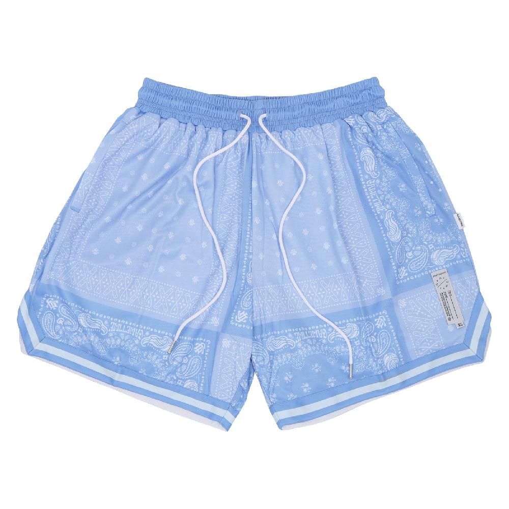  Gametime 短褲 Ocean PAISLEY Shorts 男款 海水藍 變形蟲 圖騰 球褲 拉鍊口袋 GT030BL