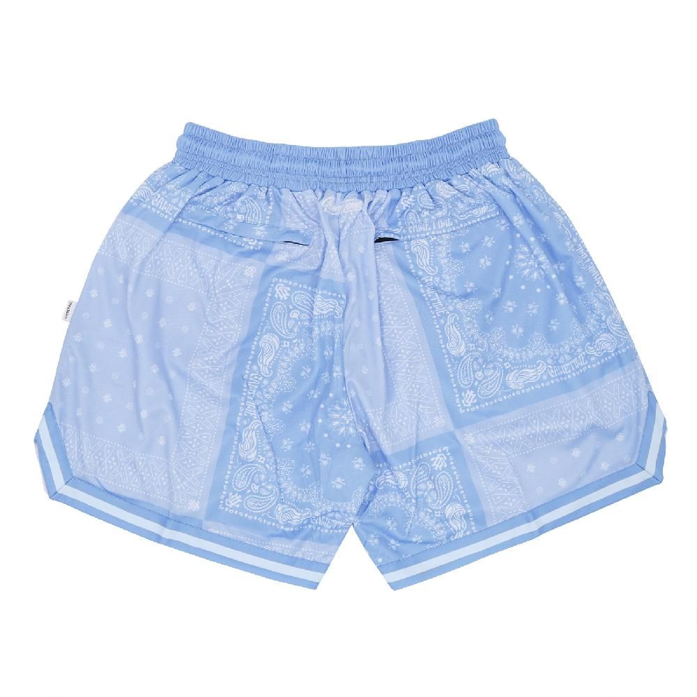  Gametime 短褲 Ocean PAISLEY Shorts 男款 海水藍 變形蟲 圖騰 球褲 拉鍊口袋 GT030BL