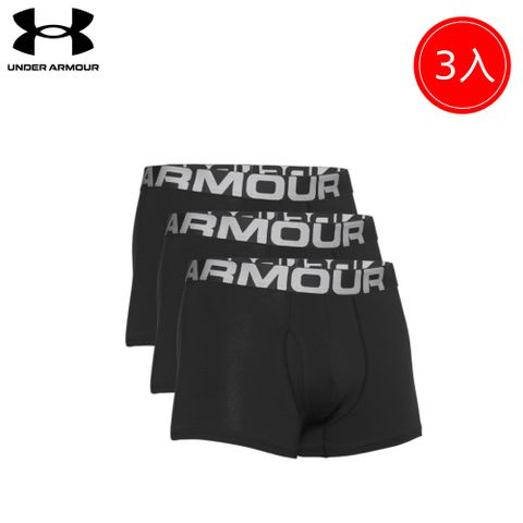 Under Armour 男 Charged Cotton 3吋四角褲(3入)