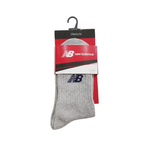 New balance 襪子 Crew Socks 灰 藍 長襪 中筒襪 男女款 休閒 運動 NB 7130400485