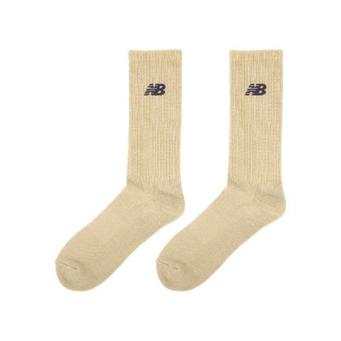 NEW BALANCE 紐巴倫 長襪 Crew Socks 棕 灰 厚底 毛巾布 中筒襪 休閒襪 襪子 NB LAS33861SNW