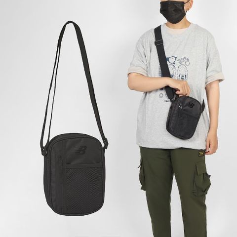 NEW BALANCE 紐巴倫 斜背包 OPP Core Shoulder Bag 黑 可調背帶 肩背包 隨行包 小包 NB LAB23102BK