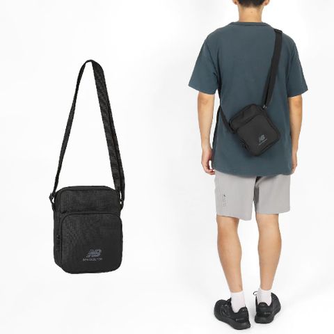 NEW BALANCE 紐巴倫 小包 Sling Bag 肩背包 斜背包 側背包 男女款 黑 NB LAB23124BK