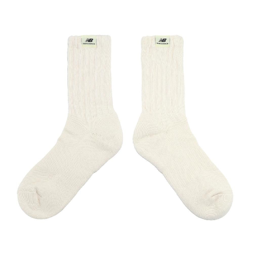 New Balance 紐巴倫 紐巴倫 襪子 Crew Socks 黑 長襪 黑襪 休閒 穿搭 單雙入 毛巾布 坑條長襪 NB LAS40111WT