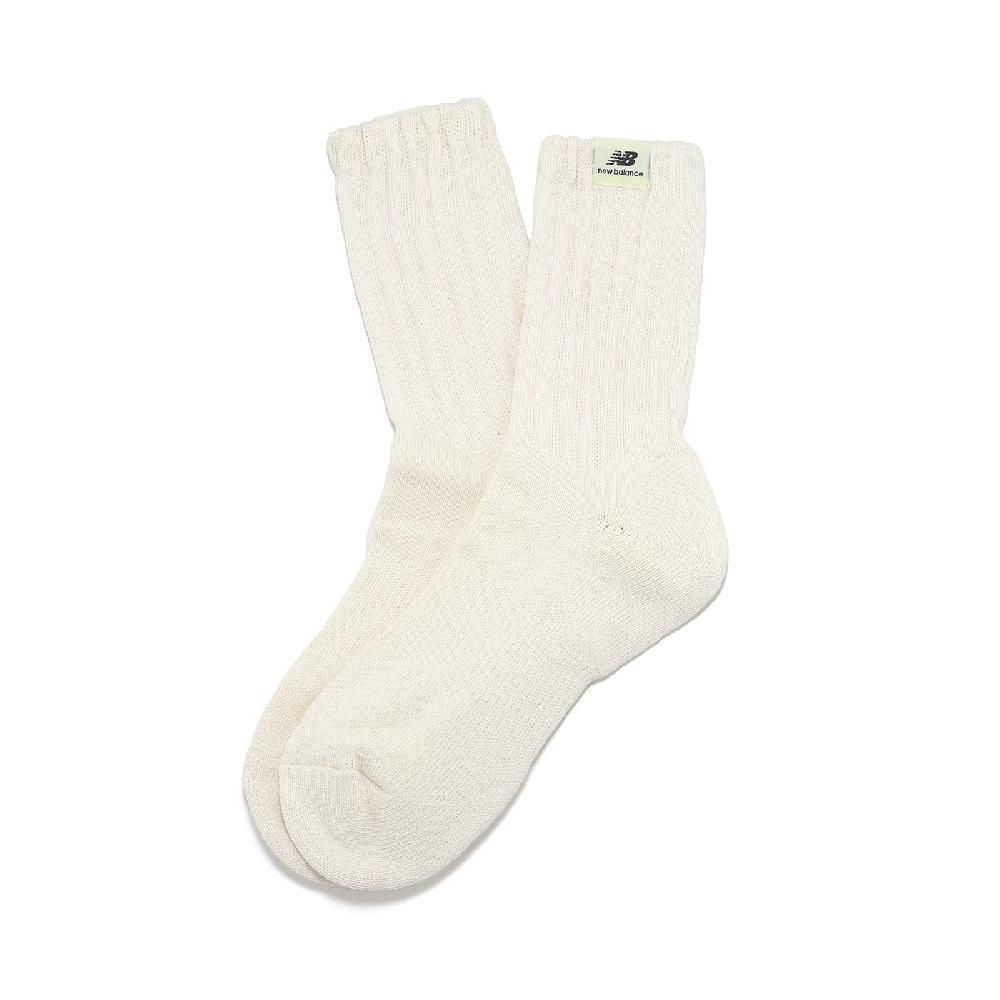 New Balance 紐巴倫 紐巴倫 襪子 Crew Socks 黑 長襪 黑襪 休閒 穿搭 單雙入 毛巾布 坑條長襪 NB LAS40111WT