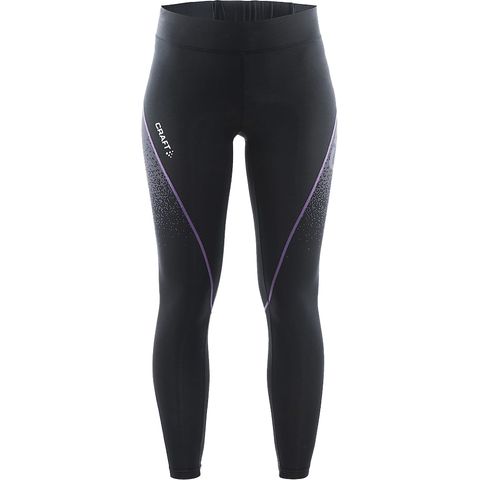 瑞典CRAFT Delta Compression 女用壓縮長褲 黑/紫 1903231-9495