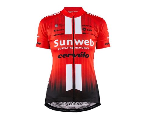 CRAFT 瑞典 Team Sunweb 短袖女車衣【車隊版】1908575-426000 紅色