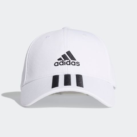 Adidas Bball 3S Cap Ct [FQ5411] 男女 老帽 鴨舌帽 棒球帽 六分割 經典款 防曬 白