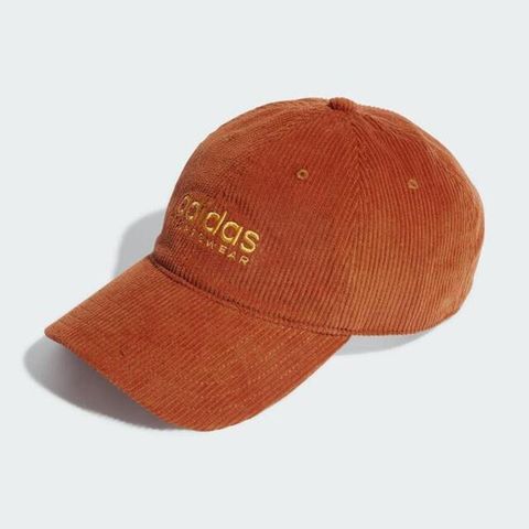 Adidas Low Dad Cap Cor [II3507] 棒球帽 帽子 運動 經典 休閒 燈芯絨 復古 橘棕