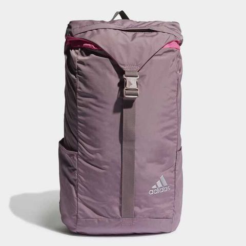 ADIDAS 愛迪達 W St Fla Bp [HI1674] 後背包 雙肩背帶 運動 戶外 訓練 休閒 透氣 翻蓋 紫