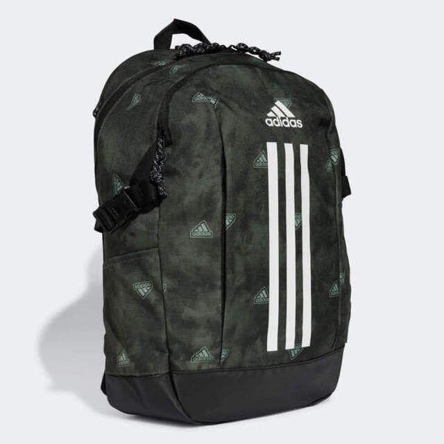 ADIDAS 愛迪達 Adidas Power AOP [IX6800] 後背包 雙肩背包 學生書包 運動 訓練 休閒 拉鍊口袋 墨綠黑