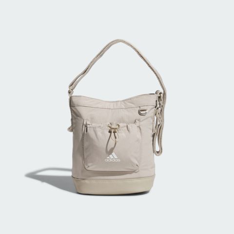 ADIDAS 愛迪達 Adidas W Bucket Bag [JF1208] 水桶包 肩背包 斜背包 隨身包 手提 休閒 簡約 奶茶