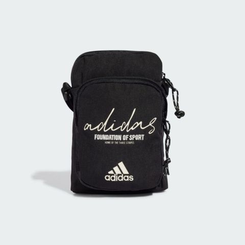 adidas 愛迪達 Adidas Cl Org Pr [IX6809] 經典印花側背包 運動 休閒 輕量 隨身小包 黑