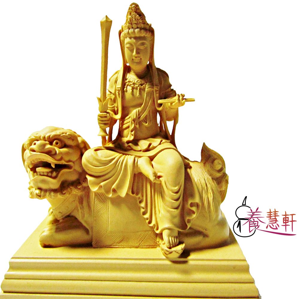 文殊菩薩の木彫り彫刻・仏像の販売ページです。