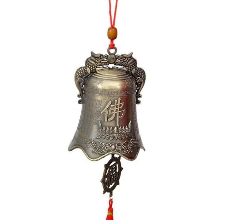 銅 細工 法器 寺銅鐘 八宝銅鈴 鎮宅 辟邪 開運 風水 招財 置物 銅製八仙鈴 三清鈴 三叉法器 道家用品太極八卦鈴 鎮宅