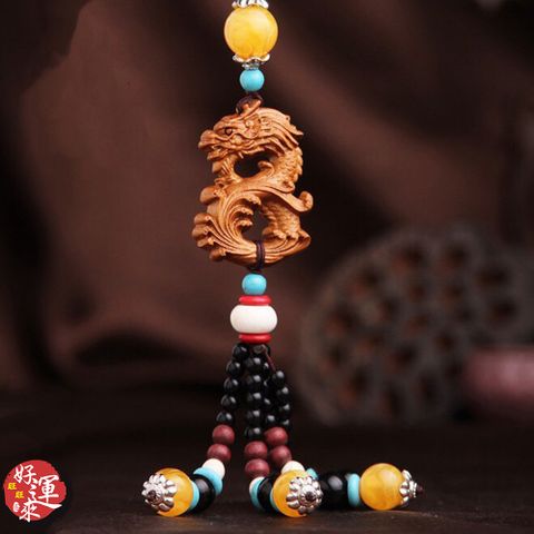★好運來★精美串珠吊飾車掛-八字龍