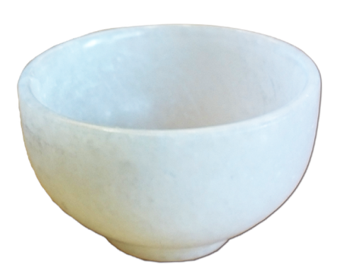 【菩提居】天然漢白玉杯(直徑5cm)