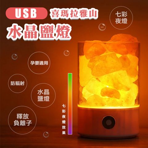 ◤快速到貨、USB喜瑪拉雅山水晶鹽燈(2入組)◢