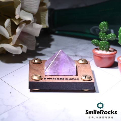 SmileRocks 石麥 紫水晶金字塔 2.9x2.9x2.1cm No.080710105