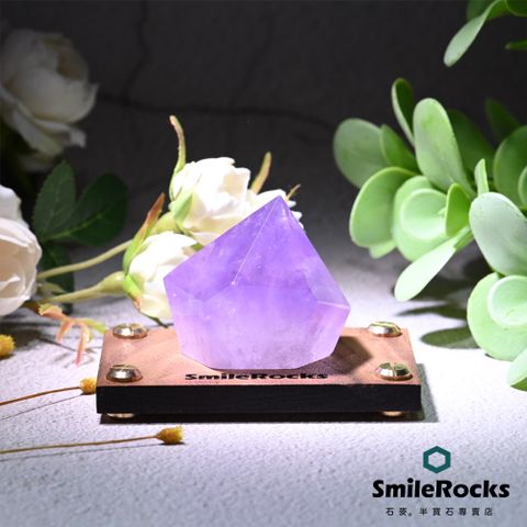 SmileRocks 石麥 玻利維亞紫水晶柱 5.4x3.9x4.7cm No.040780220