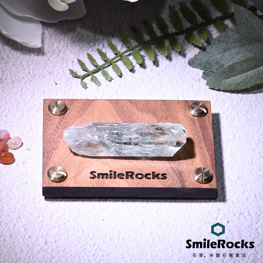 SmileRocks 石麥   綠水晶隨形半拋 6.5x1.8x1.7cm No.043820222