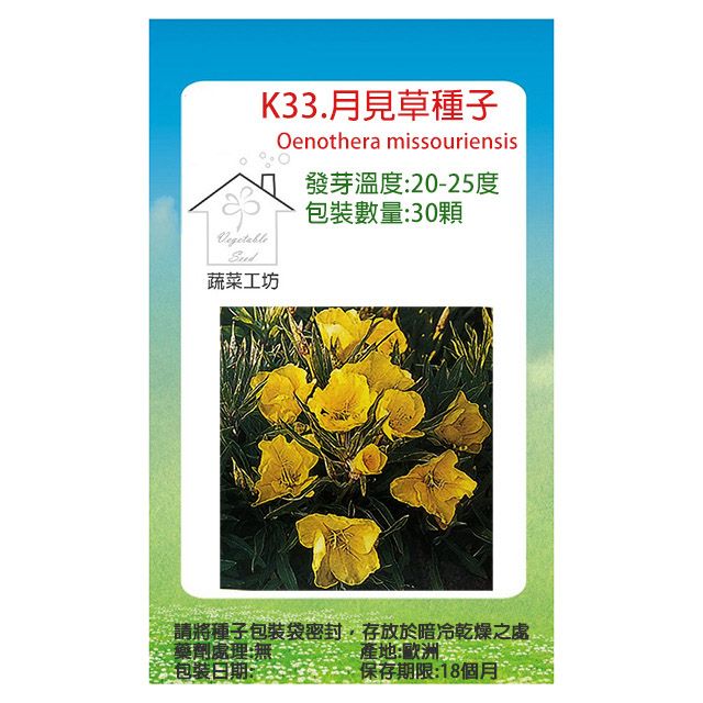  K33.月見草種子30顆