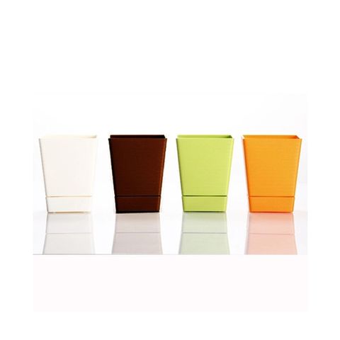 賀野方形花盆 桌上型花盆 盆栽 花器-3入組