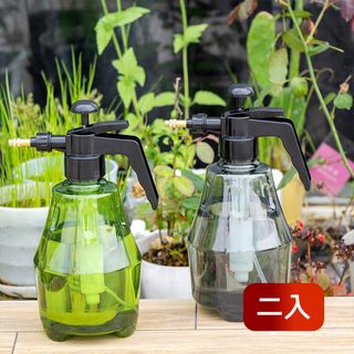 【荷生活】氣壓式園藝噴水瓶 家用植物澆花灑水噴霧瓶噴壺-2入