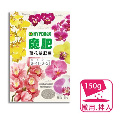 肥效達一年，最佳蘭花肥料：魔肥蘭花基肥 150g 風靡日本，老牌長效肥增強配方