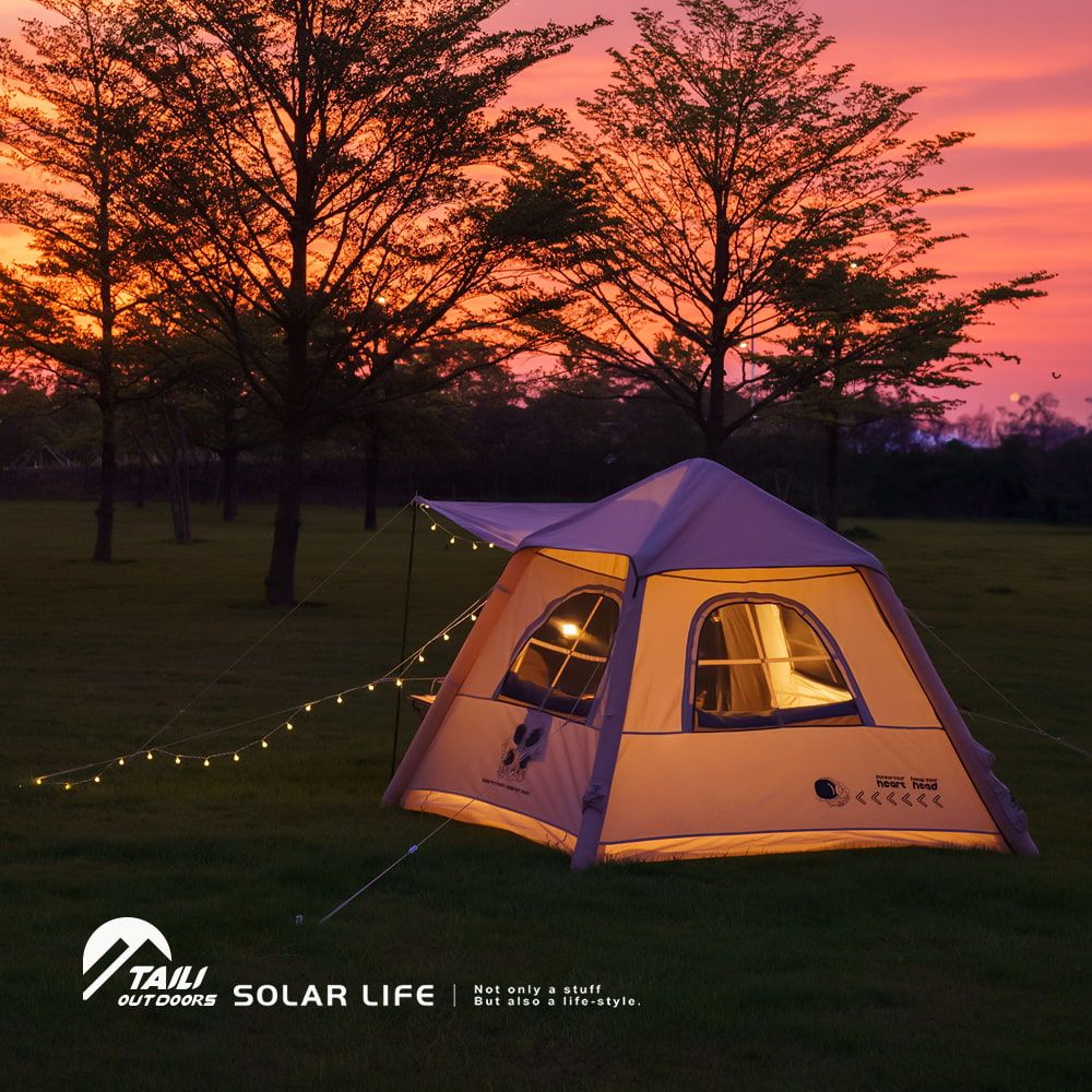 TAILI 太力 5.1m²雲璐全自動充氣帳 (3-4人帳).氣柱帳 全自動帳篷 免搭建帳篷 3-4人帳 充氣速搭帳