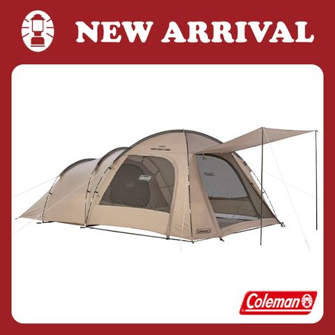 Coleman ROOMY FRONT 2-ROOM / 灰咖啡 / CM-18351(露營帳篷 隧道帳 寢室帳 雙人帳)