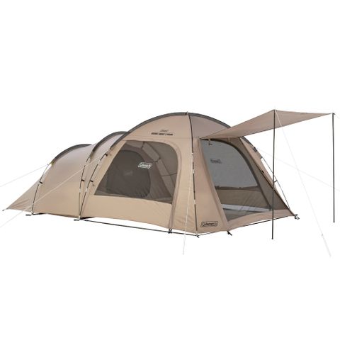 【Coleman】ROOMY FRONT 2-ROOM / 灰咖啡 / CM-18351(露營帳篷 隧道帳 寢室帳 雙人帳)