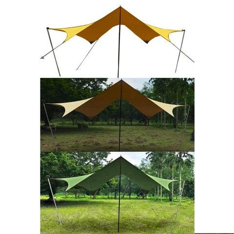 【TiiTENT】630x630cm 棉感八角Wing630天幕.客廳帳棚.遮蔽率達99%/TPW630