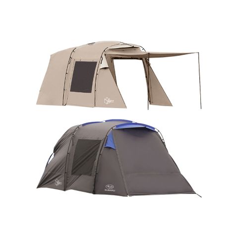 B10127 Outdoorbase 彩繪天空 沙丘車尾帳 灰藍色/沙色