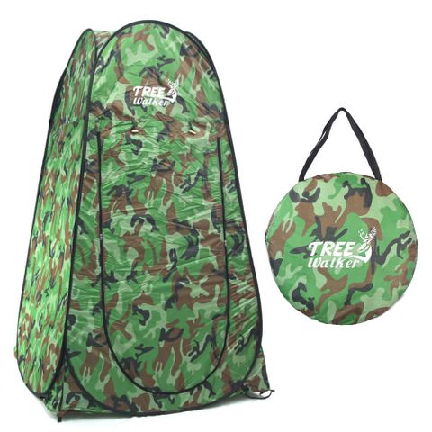 TreeWalker 露遊樂快開更衣帳(衛浴帳)-- 綠色迷彩