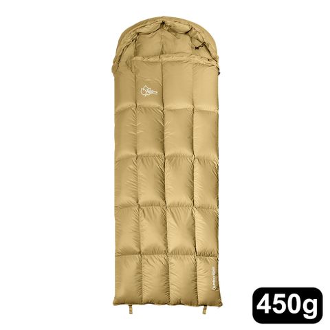 【Outdoorbase】羽絨睡袋450g RDS認證頂級650FP 90%鴨絨(露營 登山 羽絨睡袋 露營睡袋 輕量登山睡袋)