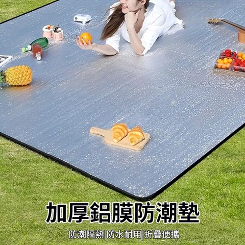 SUNY 雙面鋁膜加厚防潮防水野餐墊 200*200公分