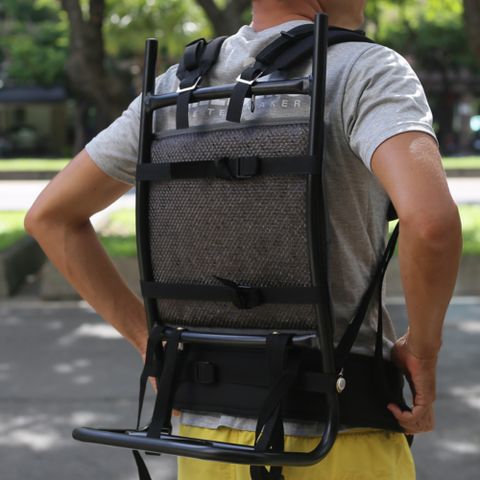 透氣型鋁製空背架 柴山揹水 背水架 舒適款 MV-PF02