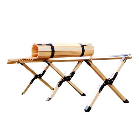 May Shop 戶外折疊桌蛋捲桌 便攜折疊桌【110042323】