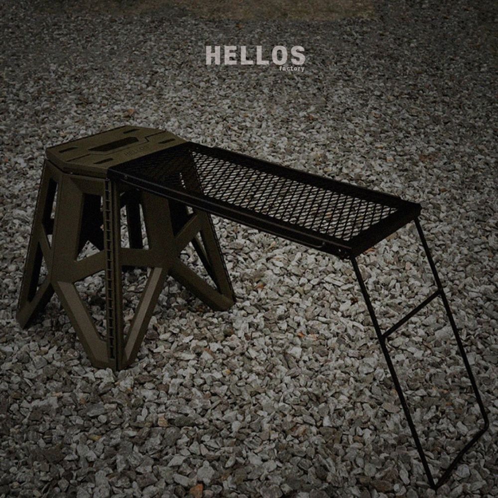  HELLOS 韓國 Berg-柏格 鋼化桌 折凳桌 露營網桌 露營桌 露營小桌 韓國網桌 秒折桌 韓國桌