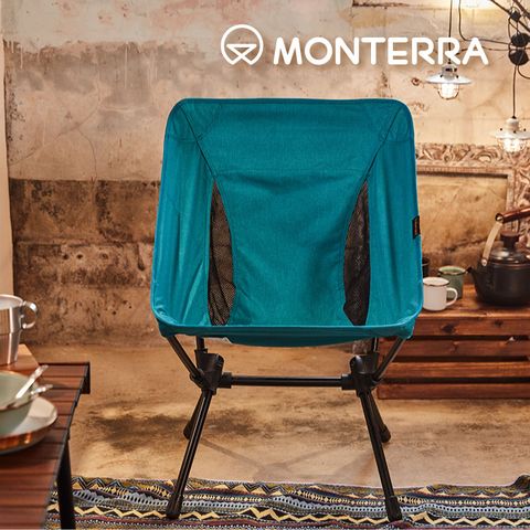 Monterra CVT2 S 輕量蝴蝶形摺疊椅｜藍綠