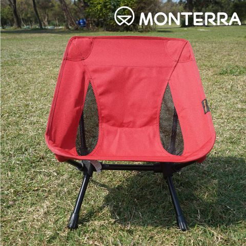 monterra  CVT 2 mini輕量蝴蝶形摺疊椅紅色